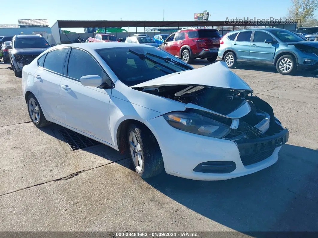 2015 Dodge Dart Sxt White vin: 1C3CDFBB7FD403465