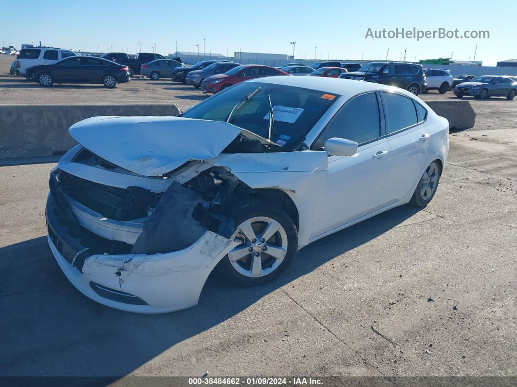 2015 Dodge Dart Sxt White vin: 1C3CDFBB7FD403465