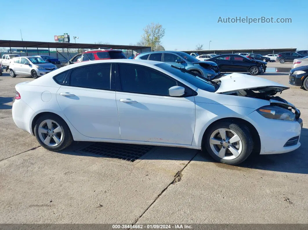 2015 Dodge Dart Sxt White vin: 1C3CDFBB7FD403465