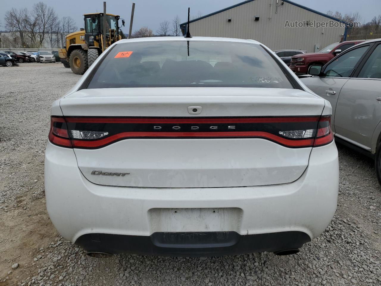 2015 Dodge Dart Sxt White vin: 1C3CDFBB7FD414871