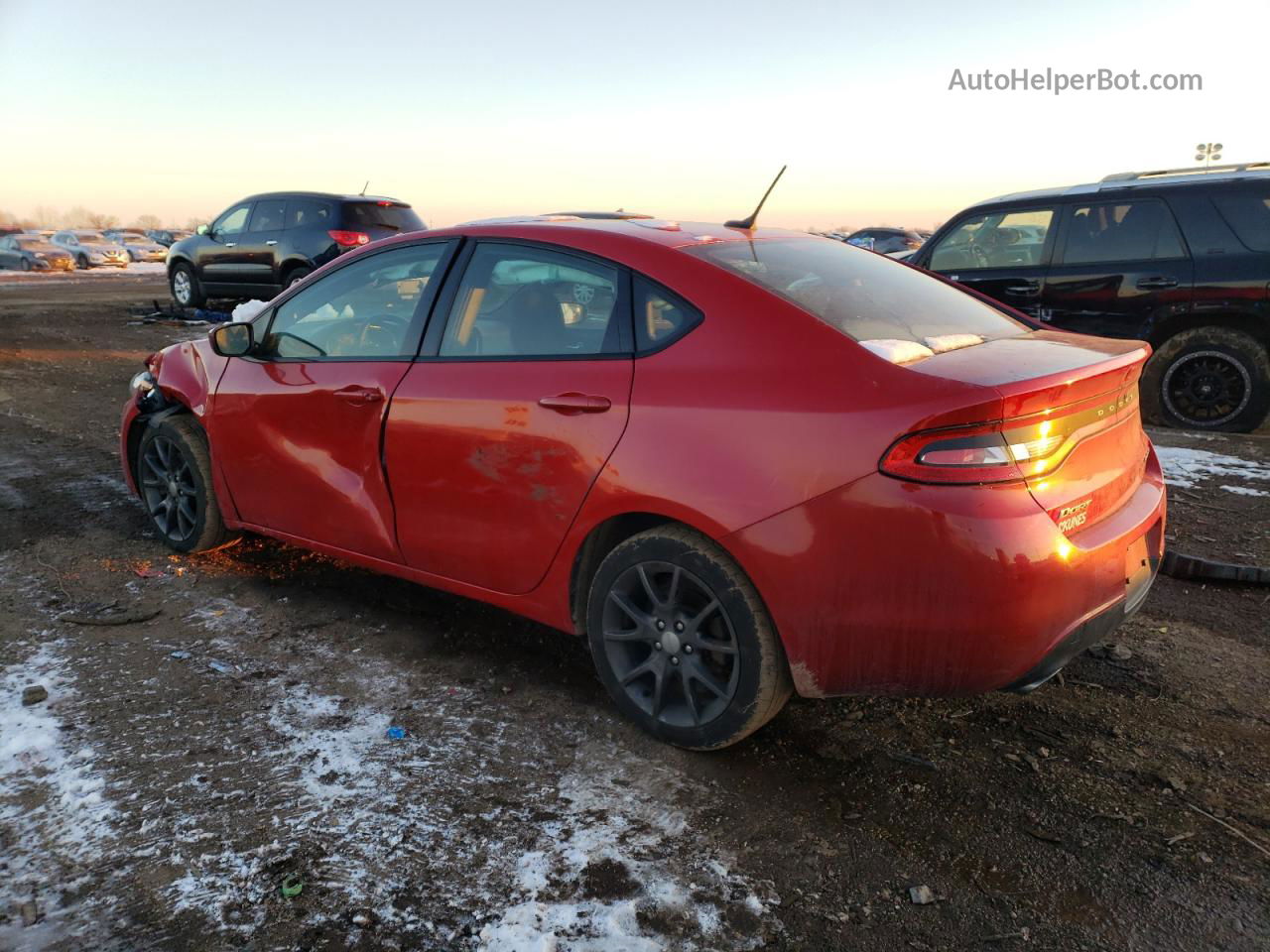 2015 Dodge Dart Sxt Красный vin: 1C3CDFBB7FD421545