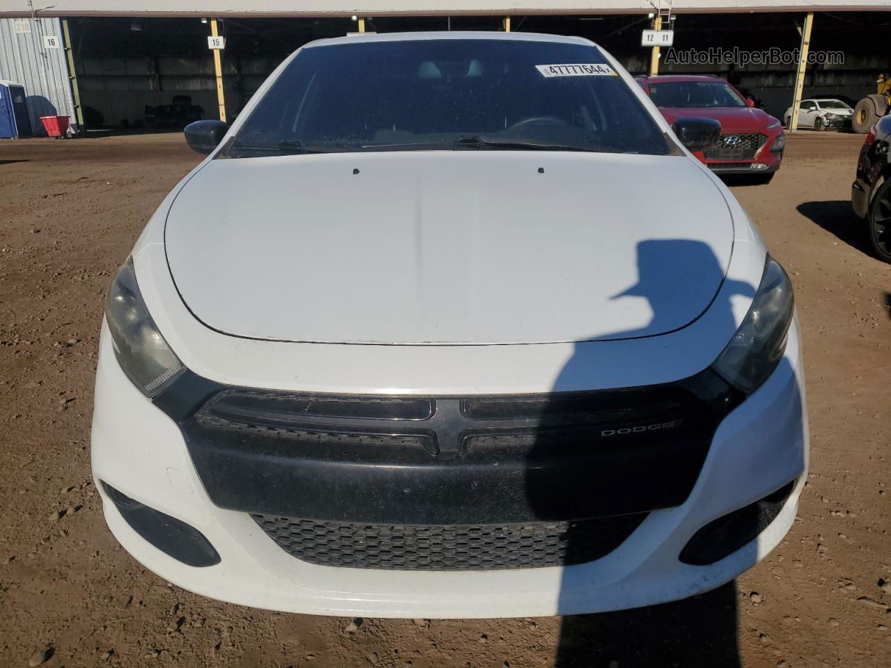 2015 Dodge Dart Sxt White vin: 1C3CDFBB8FD173130