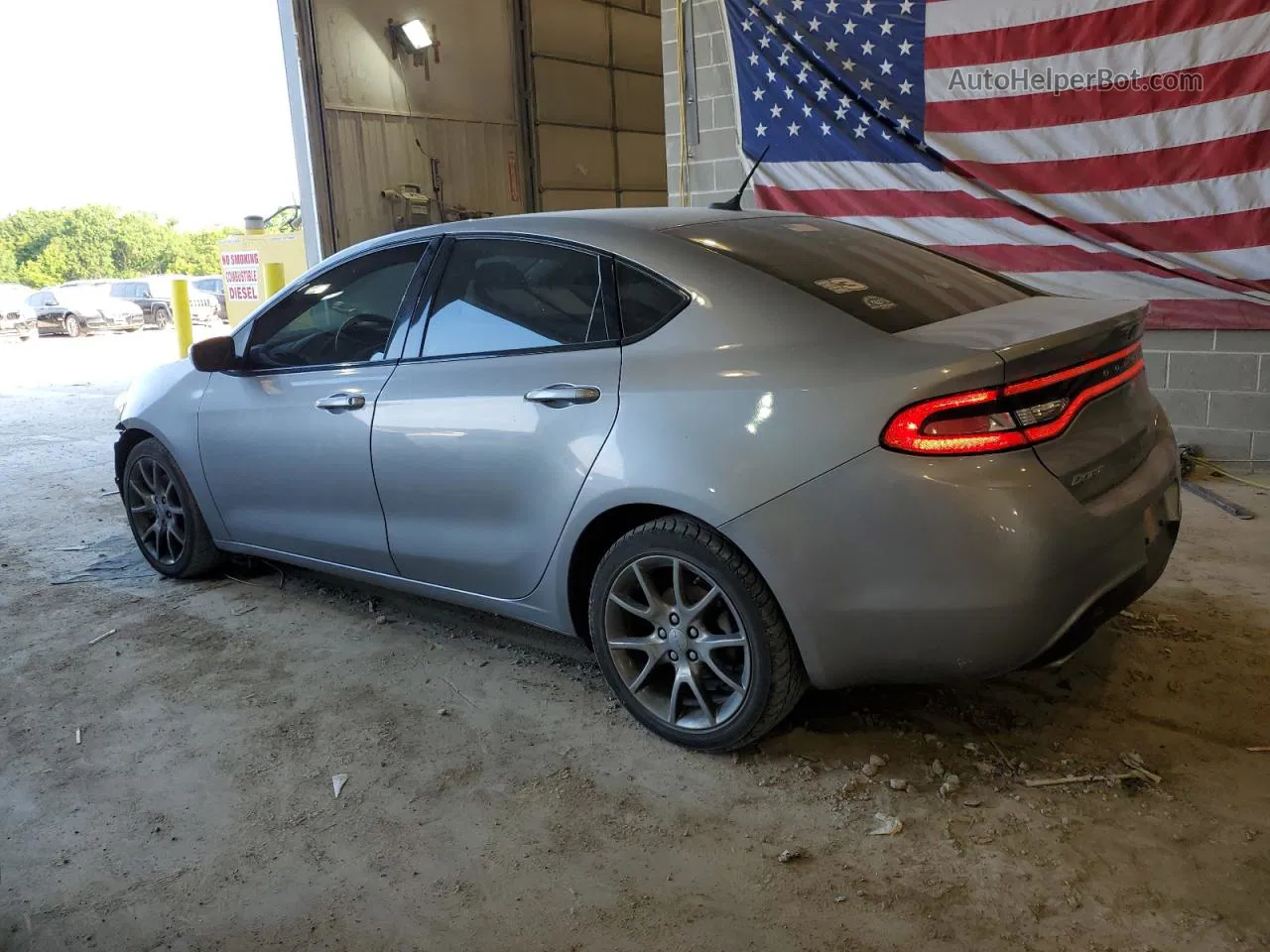 2015 Dodge Dart Sxt Gray vin: 1C3CDFBB8FD174598