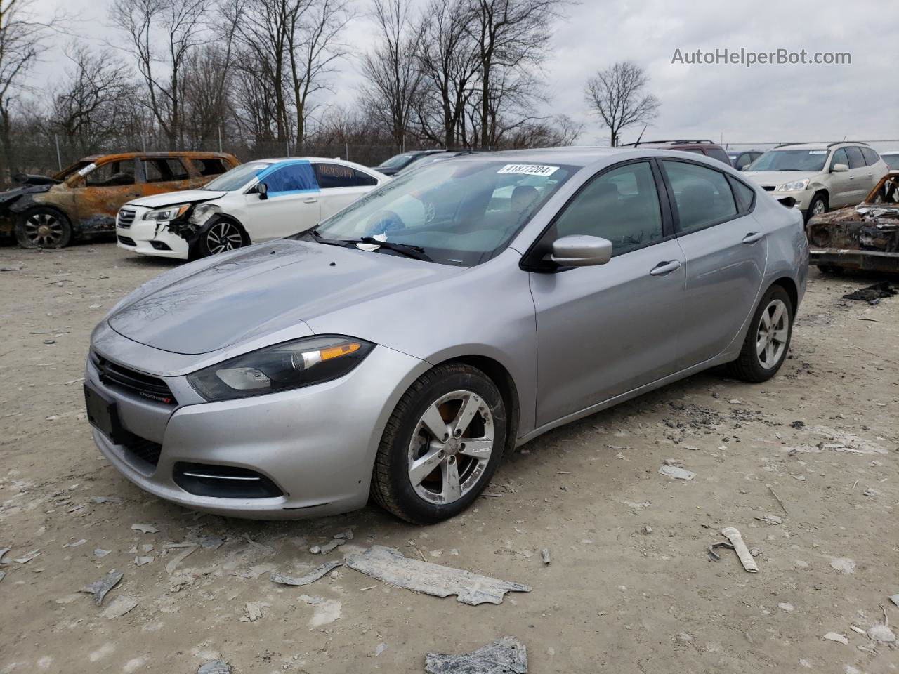 2015 Dodge Dart Sxt Silver vin: 1C3CDFBB8FD179932