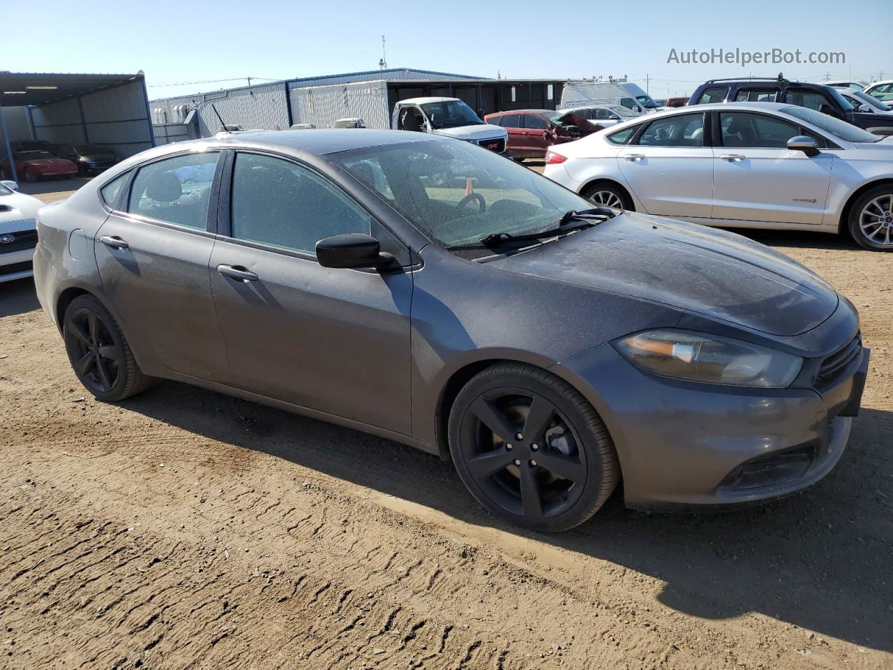 2015 Dodge Dart Sxt Gray vin: 1C3CDFBB8FD182457