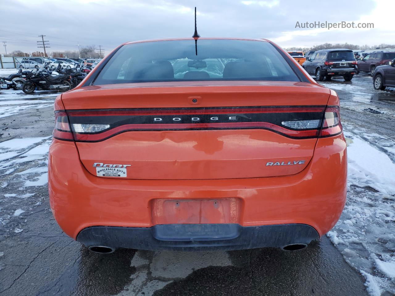 2015 Dodge Dart Sxt Orange vin: 1C3CDFBB8FD243614