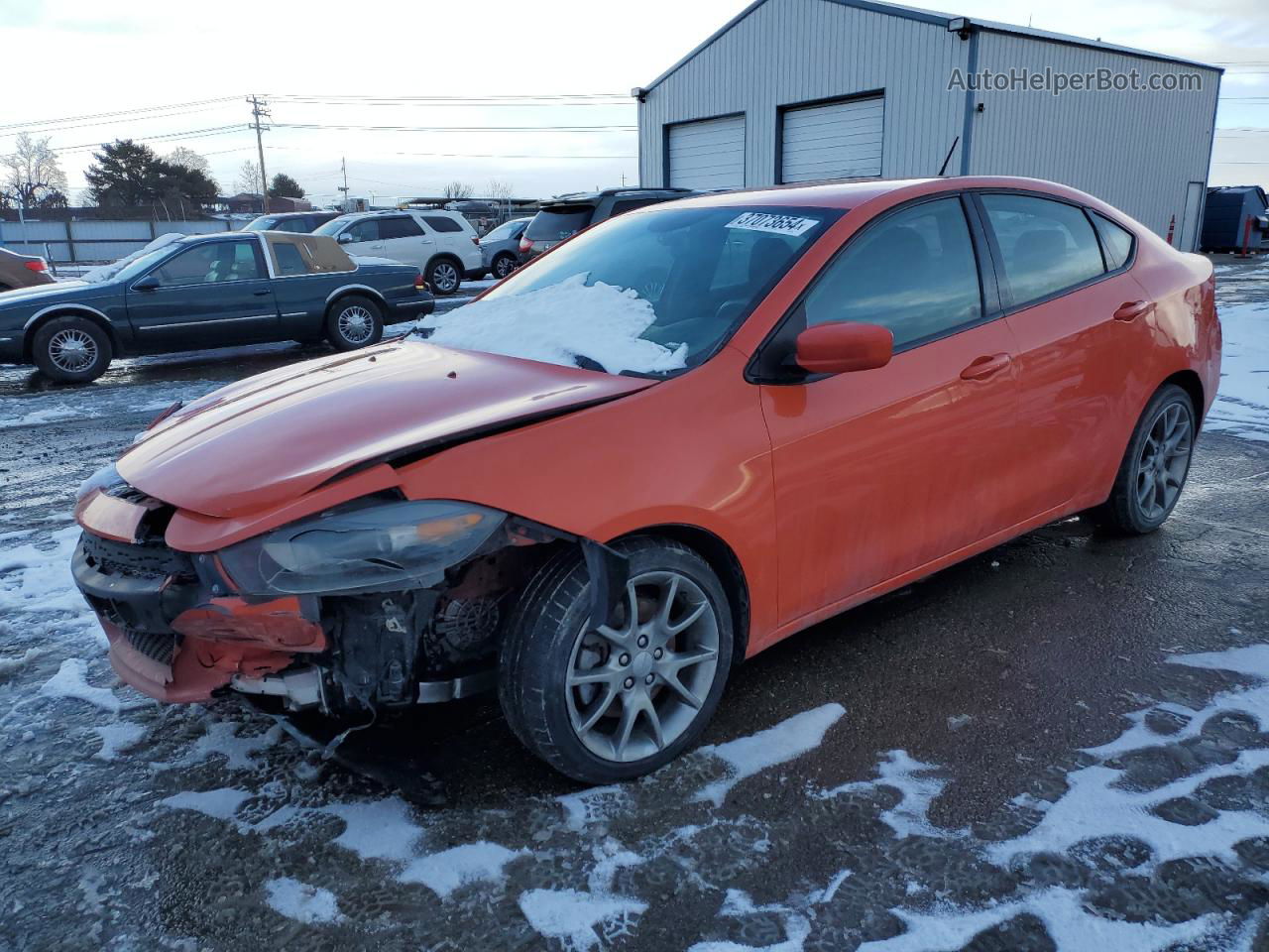 2015 Dodge Dart Sxt Orange vin: 1C3CDFBB8FD243614