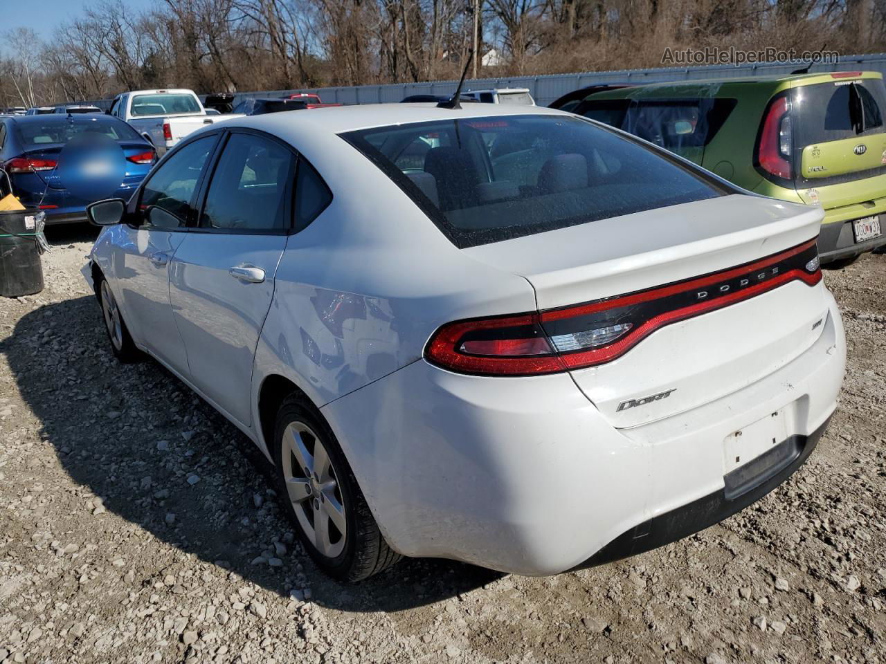 2015 Dodge Dart Sxt White vin: 1C3CDFBB8FD251700