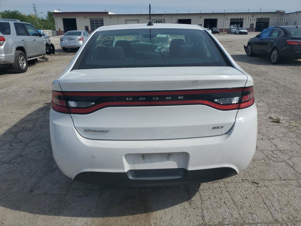 2015 Dodge Dart Sxt Белый vin: 1C3CDFBB8FD265452