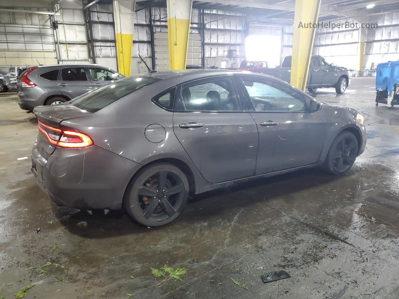 2015 Dodge Dart Sxt Gray vin: 1C3CDFBB8FD300295