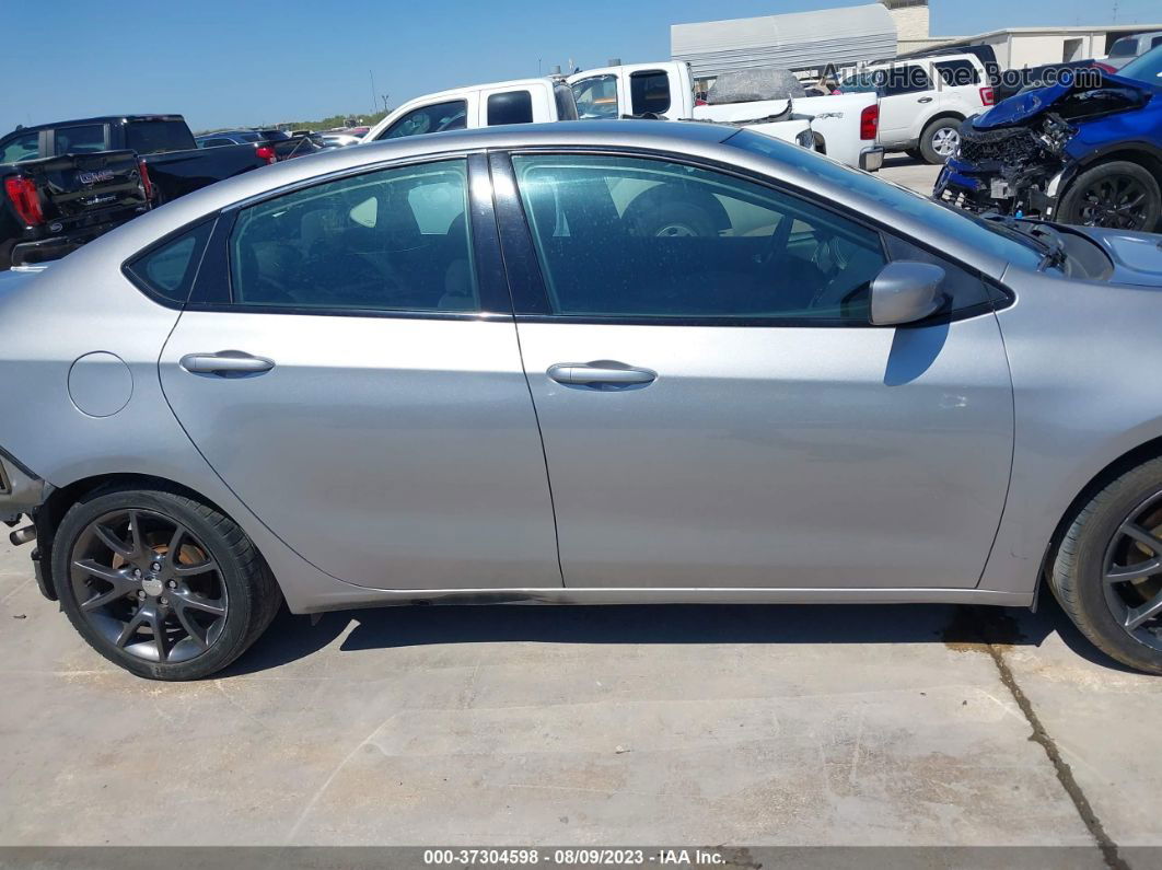 2015 Dodge Dart Sxt Silver vin: 1C3CDFBB8FD302211