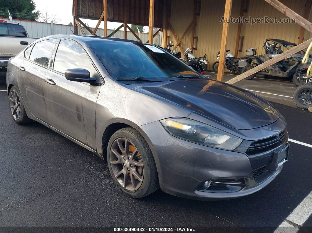 2015 Dodge Dart Sxt Gray vin: 1C3CDFBB8FD311135