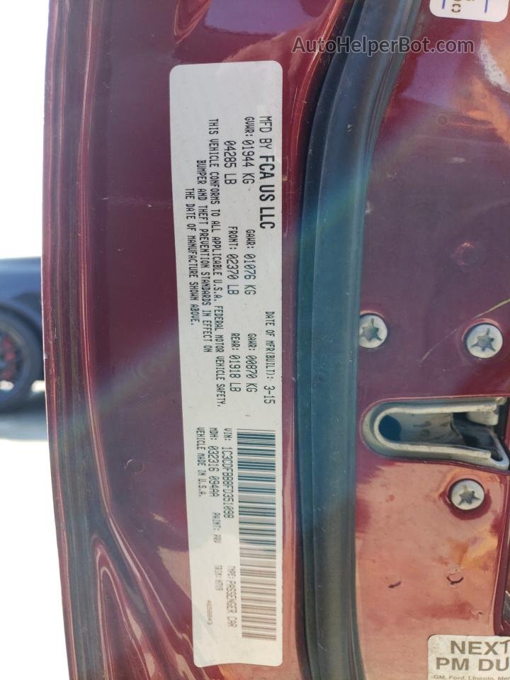 2015 Dodge Dart Sxt Бордовый vin: 1C3CDFBB8FD351098