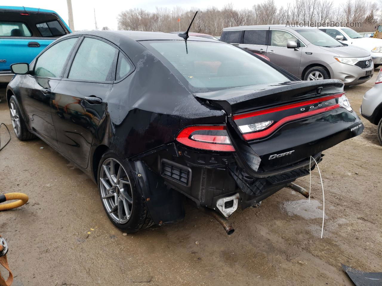 2015 Dodge Dart Sxt Black vin: 1C3CDFBB8FD404396