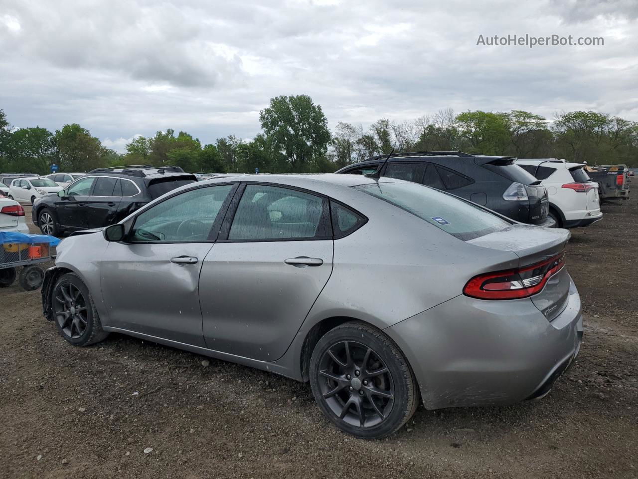 2015 Dodge Dart Sxt Silver vin: 1C3CDFBB8FD410716