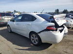 2015 Dodge Dart Sxt White vin: 1C3CDFBB9FD131744