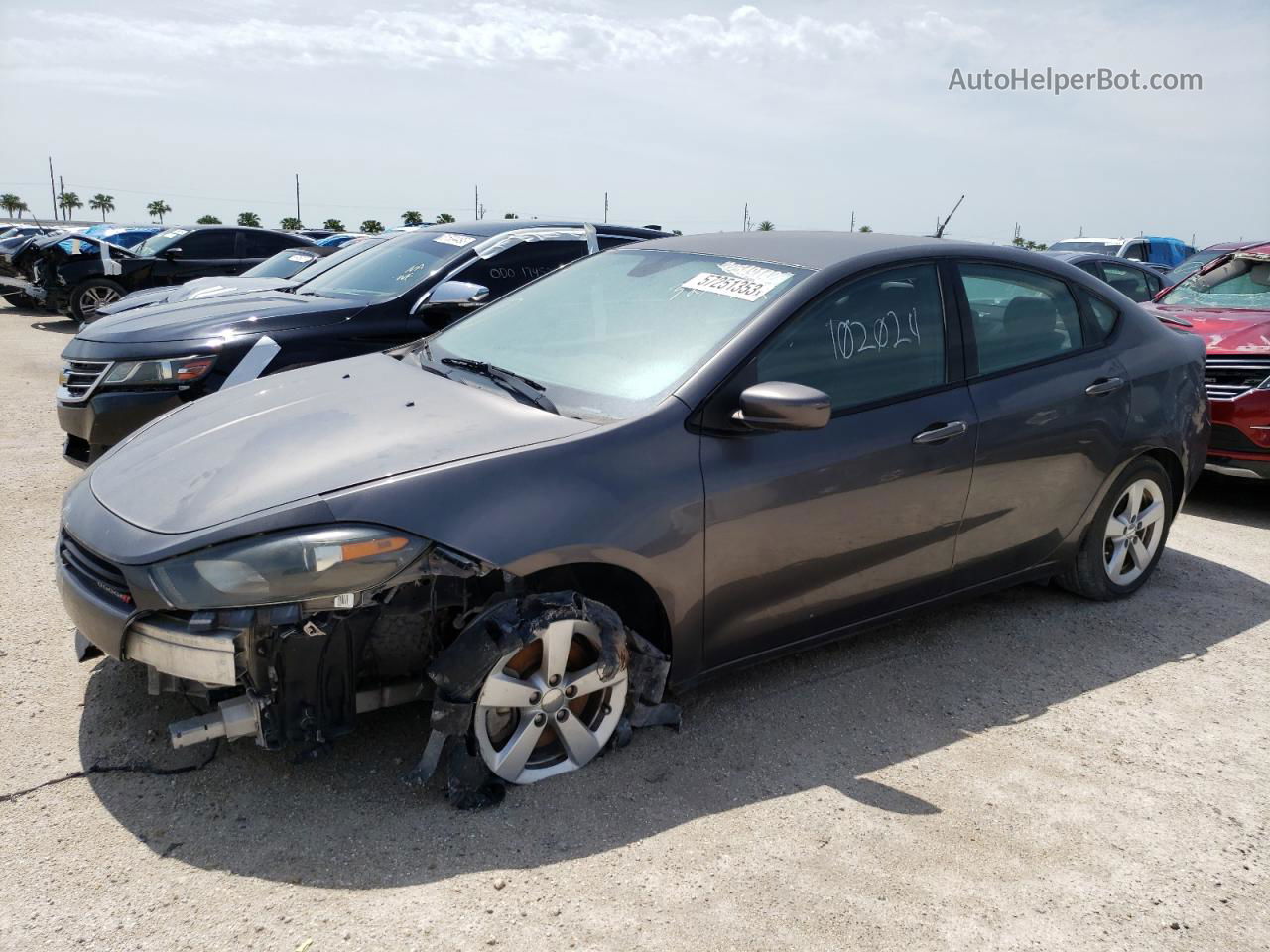 2015 Dodge Dart Sxt Charcoal vin: 1C3CDFBB9FD140492