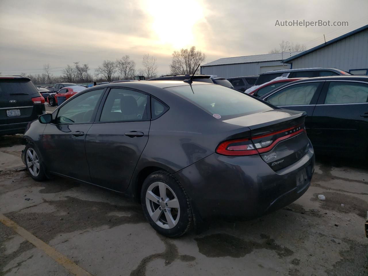 2015 Dodge Dart Sxt Gray vin: 1C3CDFBB9FD222674