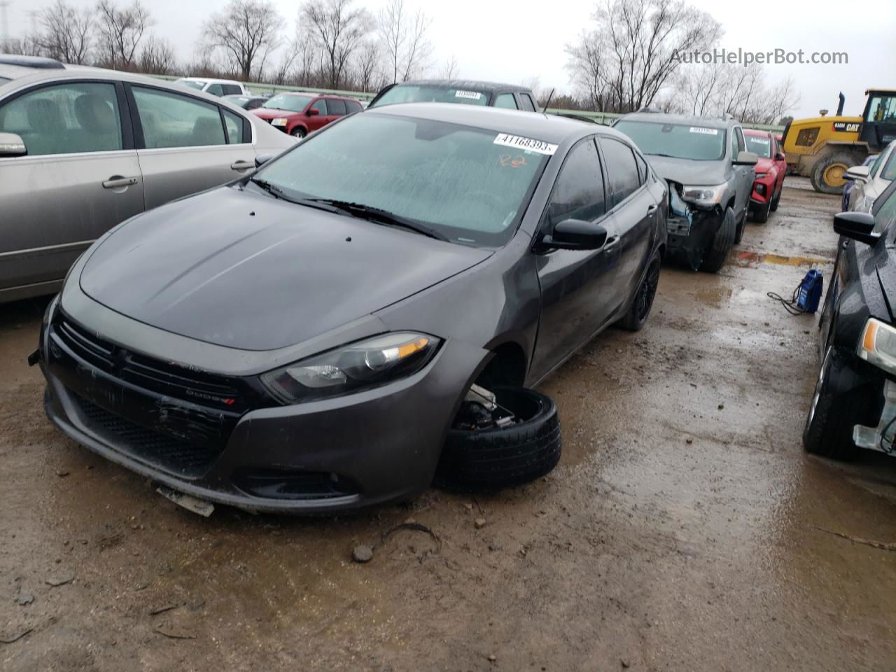 2015 Dodge Dart Sxt Gray vin: 1C3CDFBB9FD241760