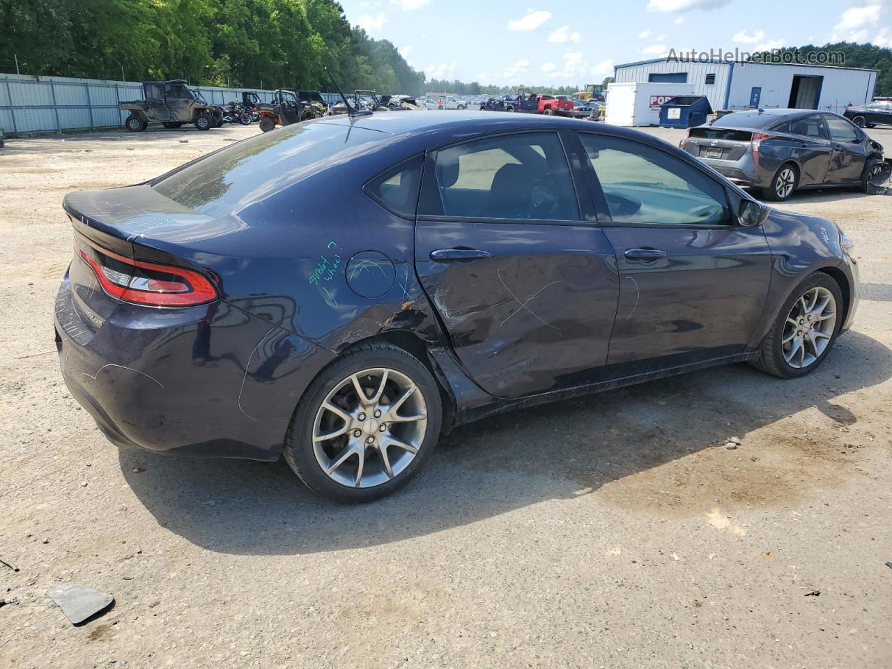 2015 Dodge Dart Sxt Синий vin: 1C3CDFBB9FD242861