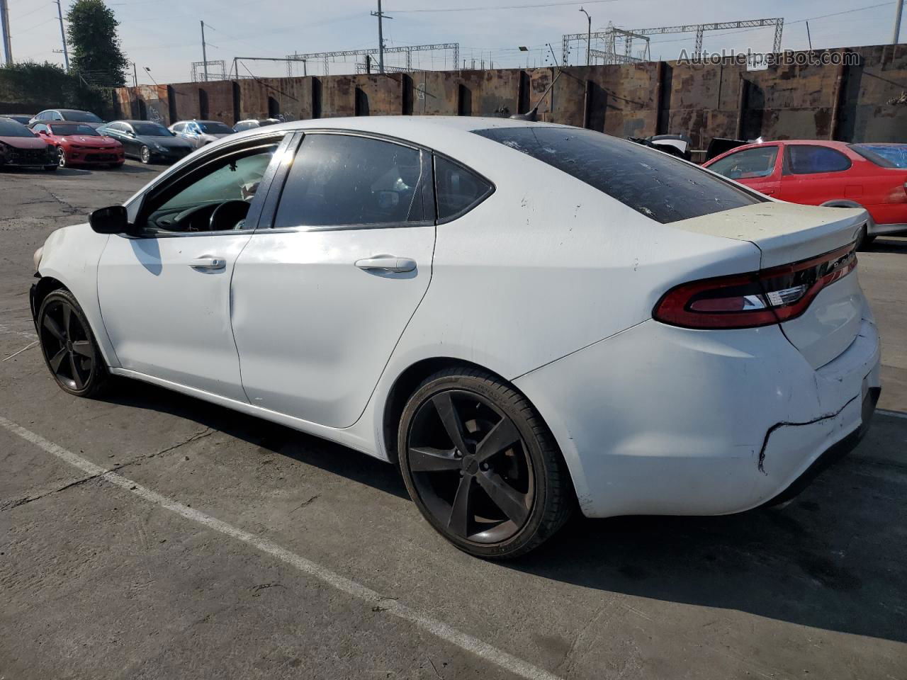 2015 Dodge Dart Sxt White vin: 1C3CDFBB9FD253441