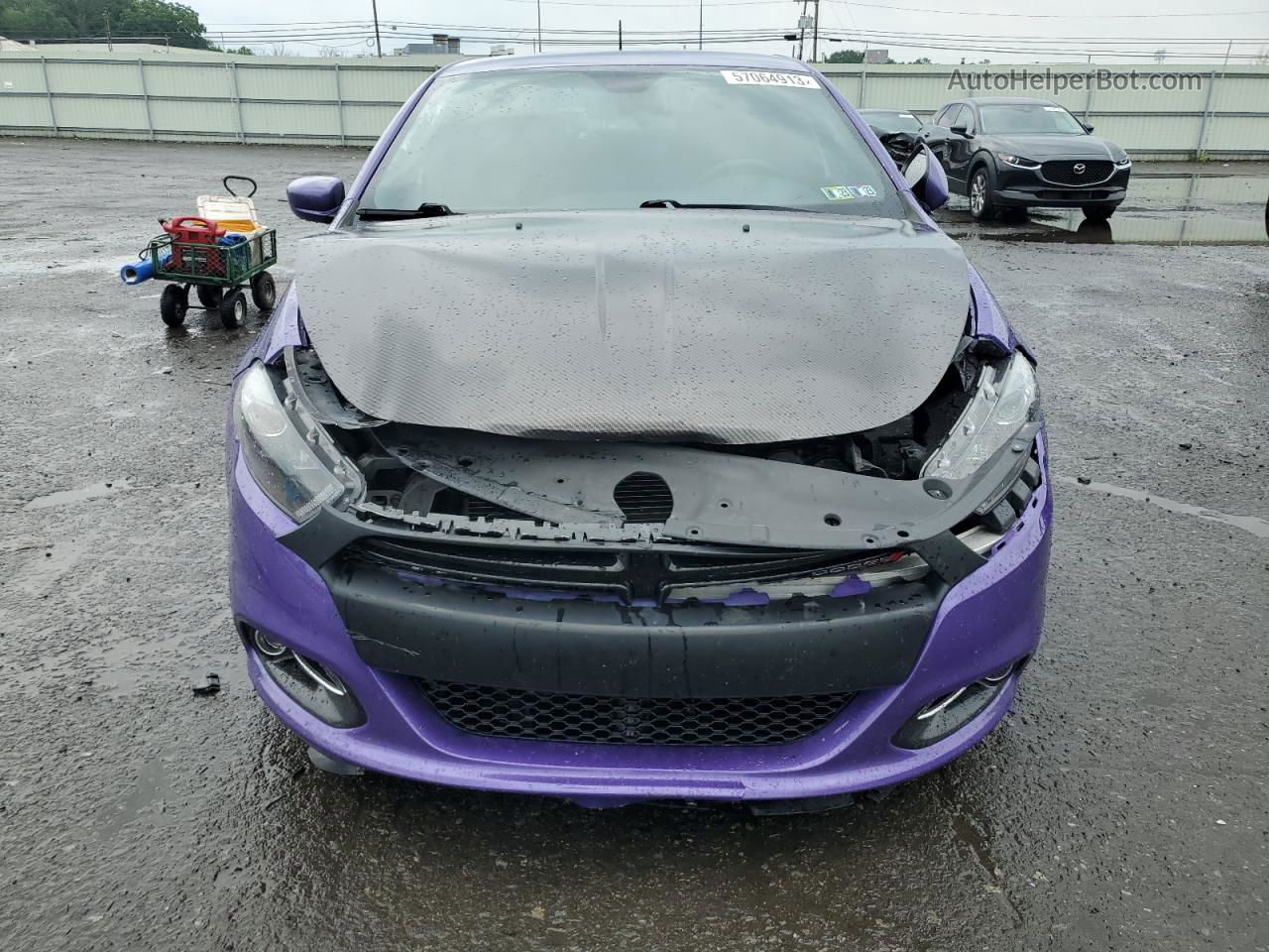 2015 Dodge Dart Sxt Purple vin: 1C3CDFBB9FD268005