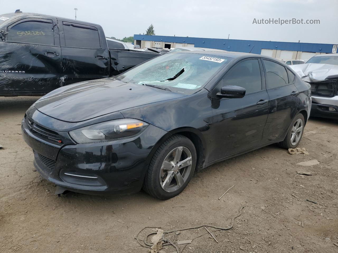 2015 Dodge Dart Sxt Черный vin: 1C3CDFBB9FD276945