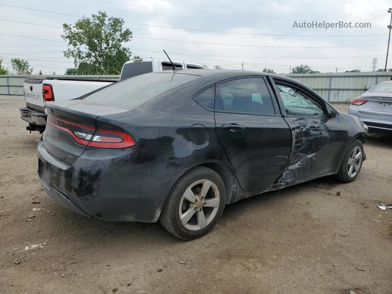 2015 Dodge Dart Sxt Черный vin: 1C3CDFBB9FD276945