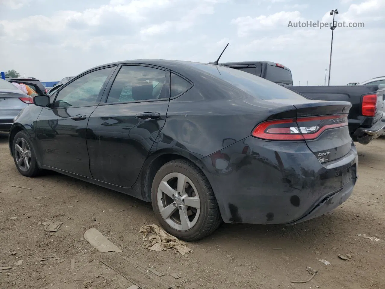 2015 Dodge Dart Sxt Черный vin: 1C3CDFBB9FD276945