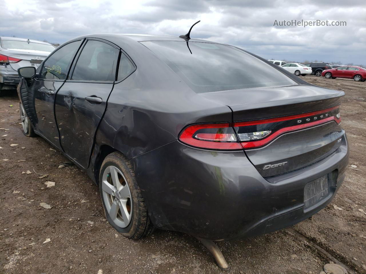 2015 Dodge Dart Sxt Gray vin: 1C3CDFBB9FD278081