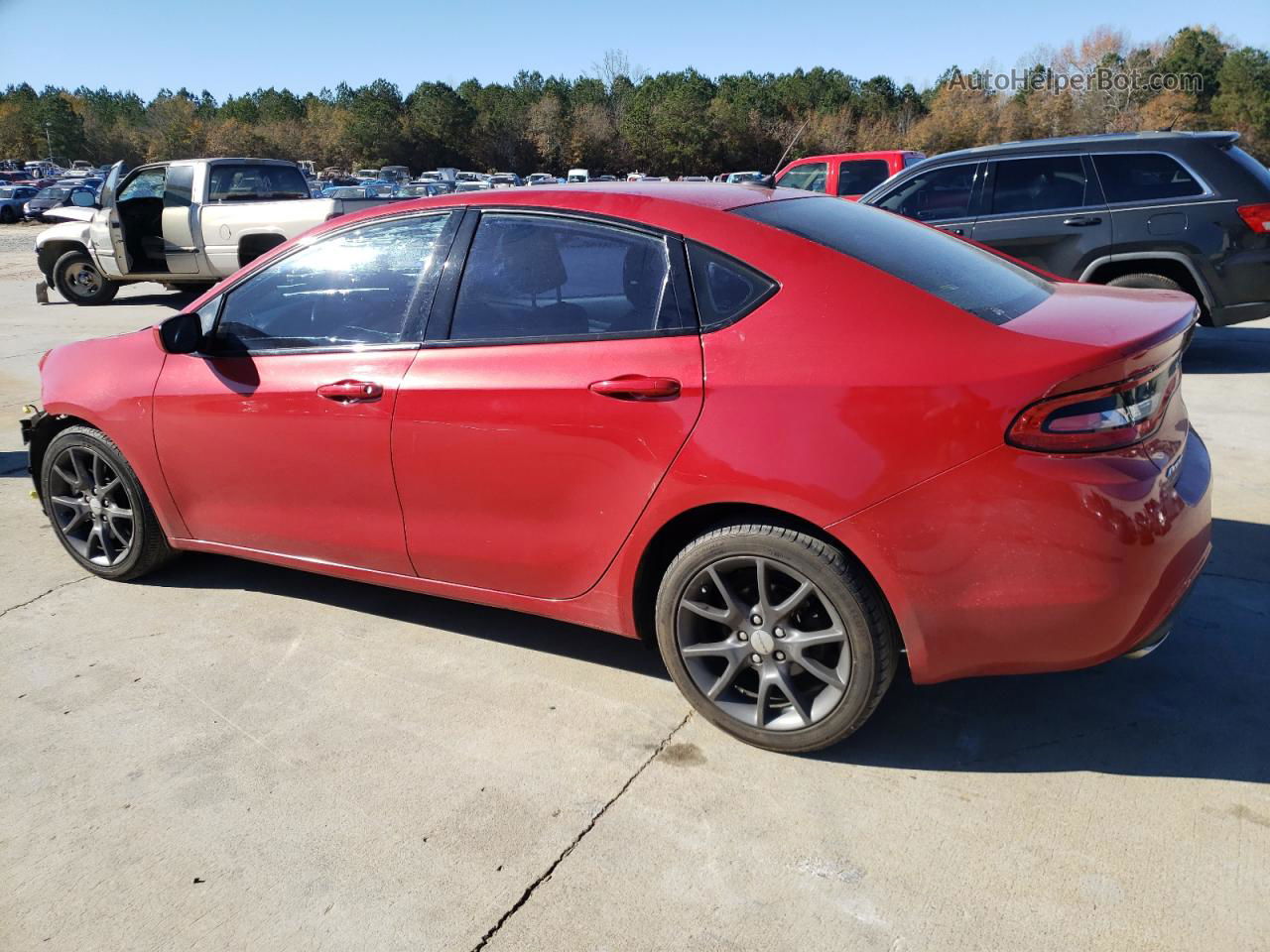 2015 Dodge Dart Sxt Red vin: 1C3CDFBB9FD421952