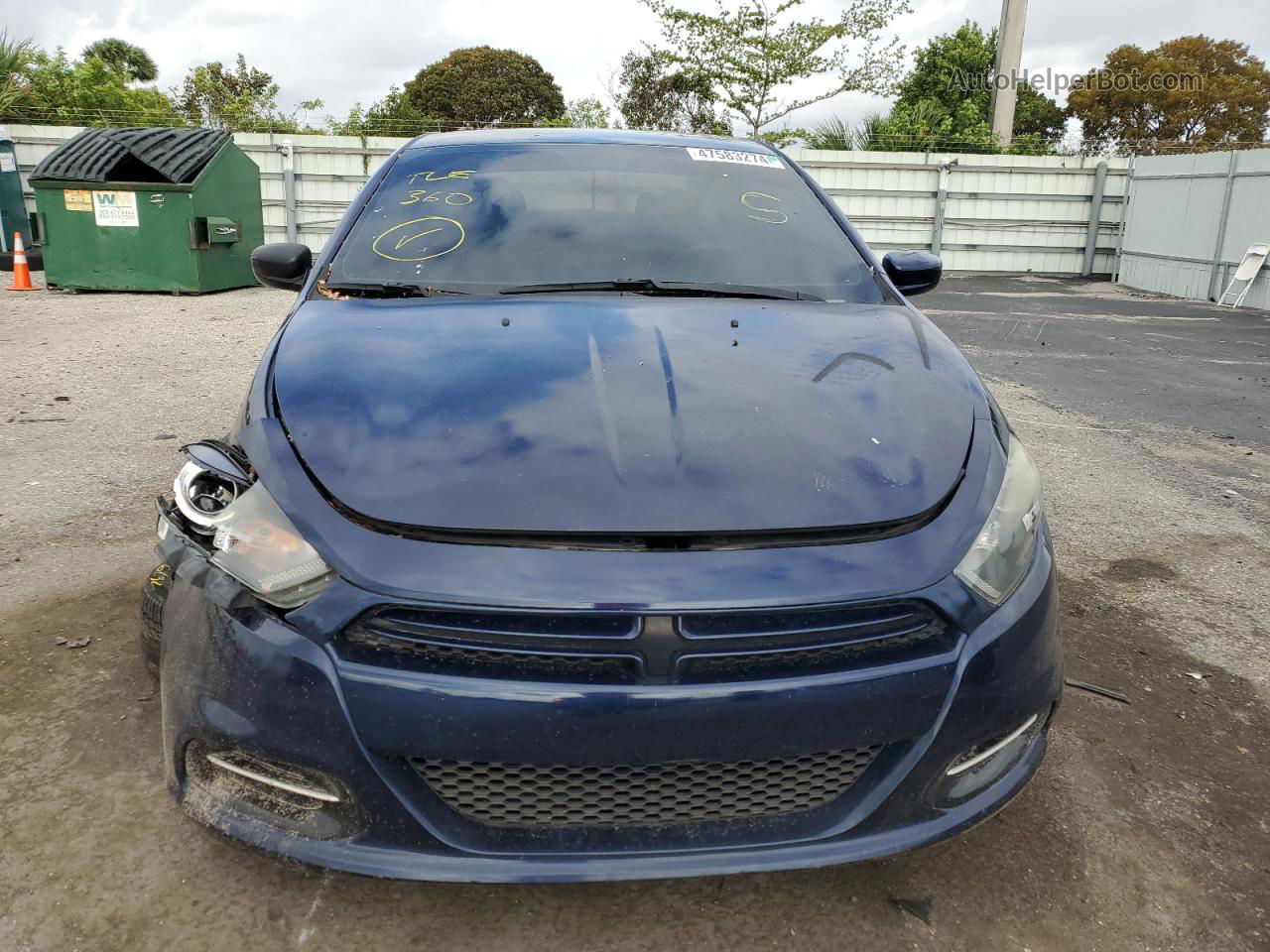 2015 Dodge Dart Sxt Blue vin: 1C3CDFBB9FD440081