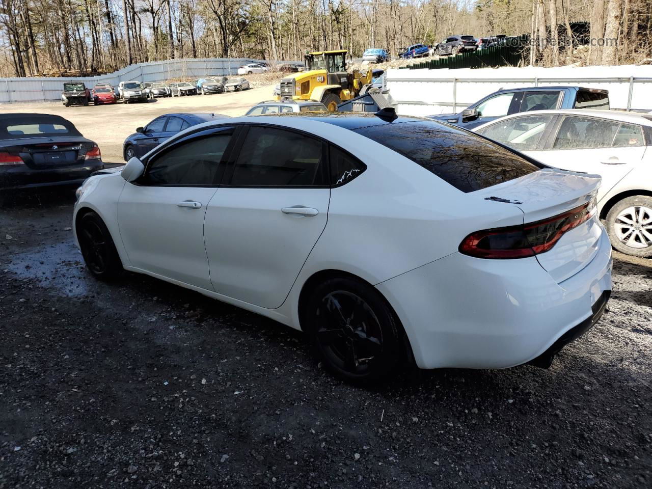 2015 Dodge Dart Sxt White vin: 1C3CDFBBXFD159441