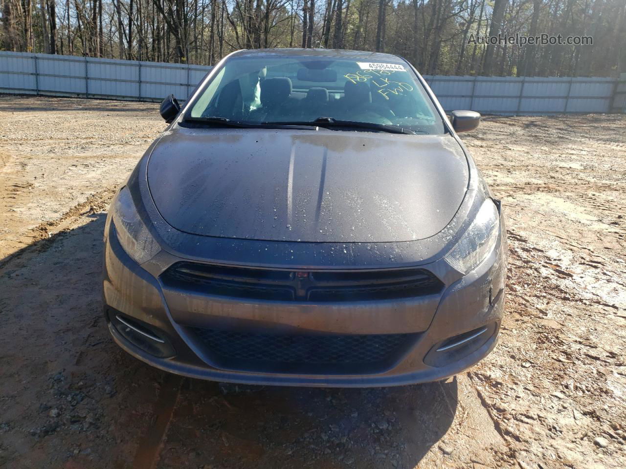 2015 Dodge Dart Sxt Gray vin: 1C3CDFBBXFD186980