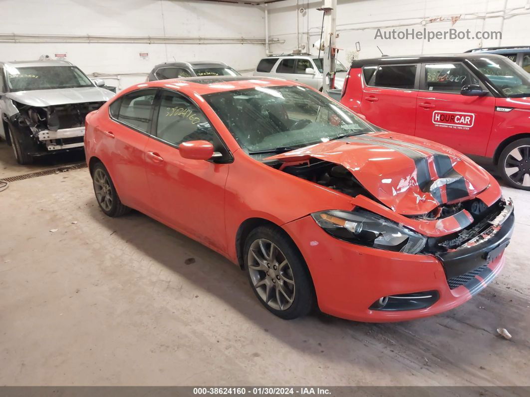 2015 Dodge Dart Sxt Orange vin: 1C3CDFBBXFD224370