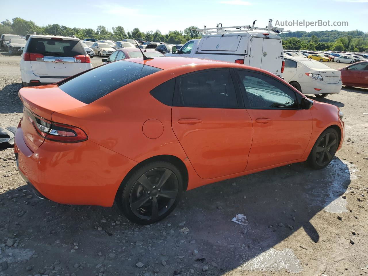 2015 Dodge Dart Sxt Orange vin: 1C3CDFBBXFD242691