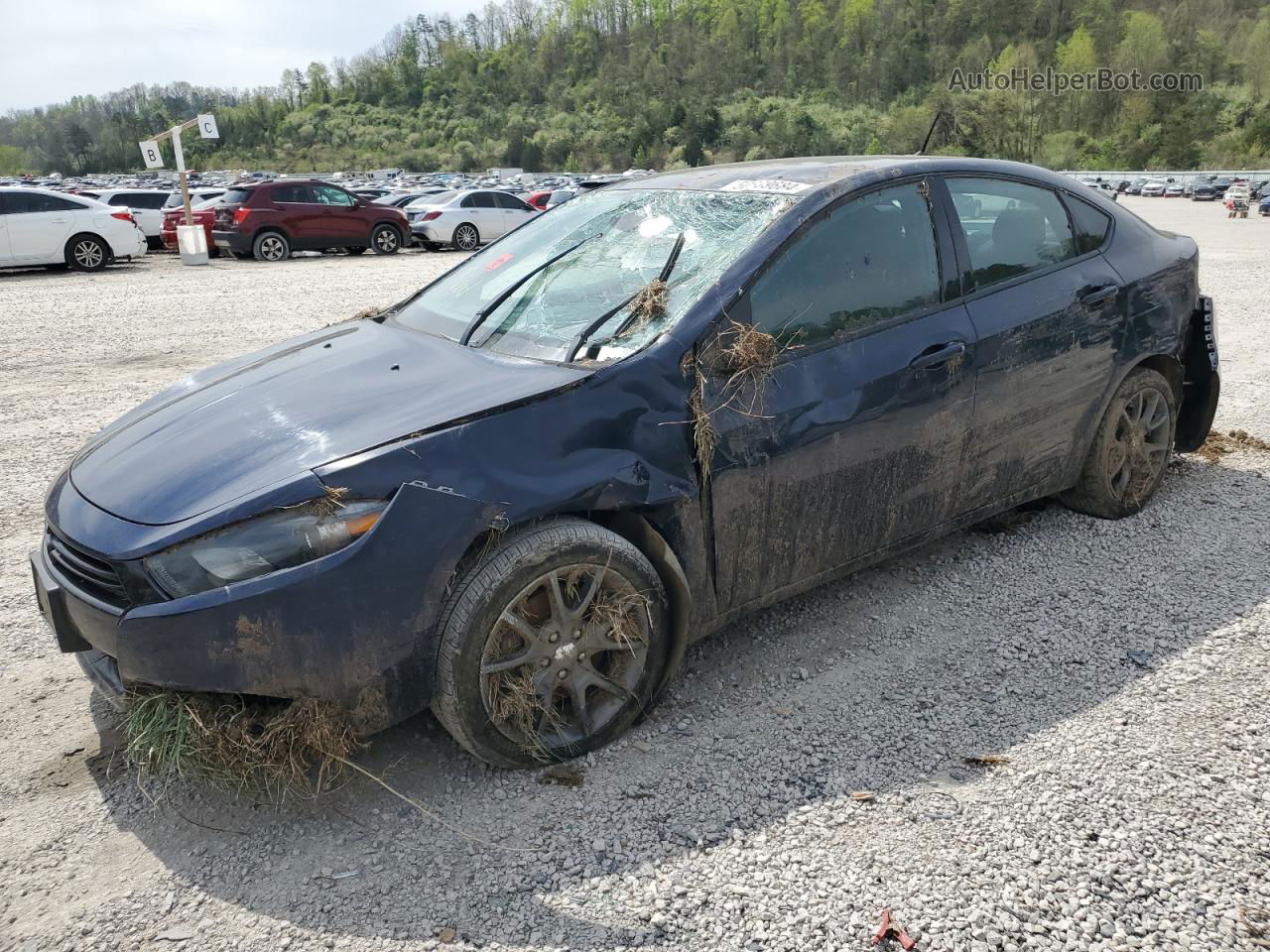 2015 Dodge Dart Sxt Blue vin: 1C3CDFBBXFD243677