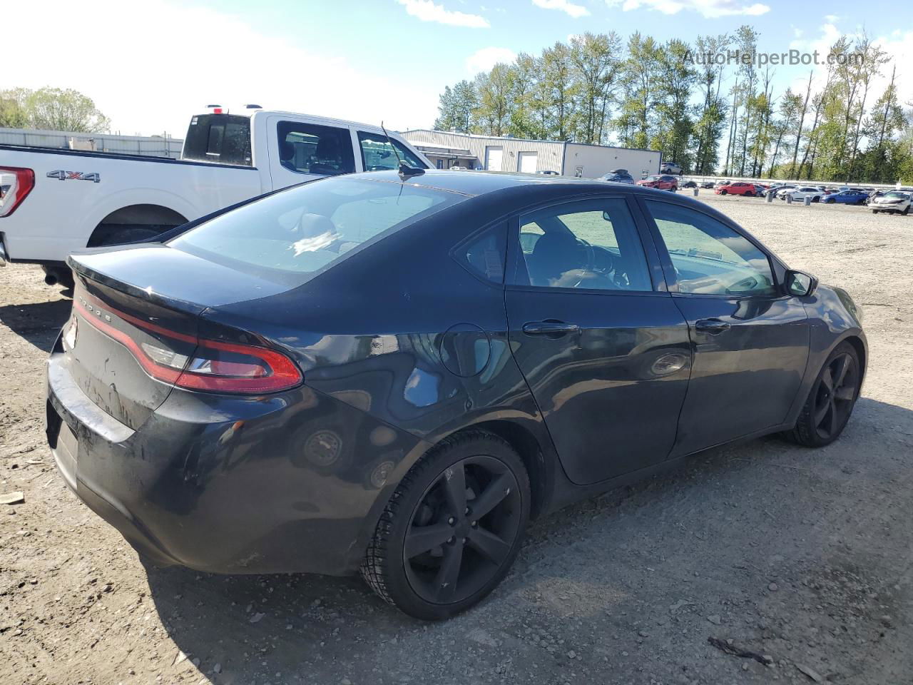 2015 Dodge Dart Sxt Black vin: 1C3CDFBBXFD345352