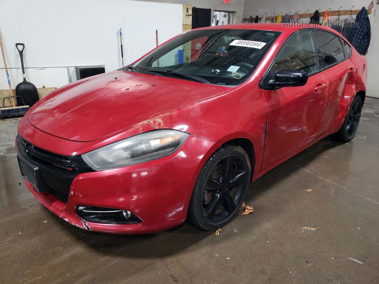 2015 Dodge Dart Sxt Red vin: 1C3CDFBBXFD410653