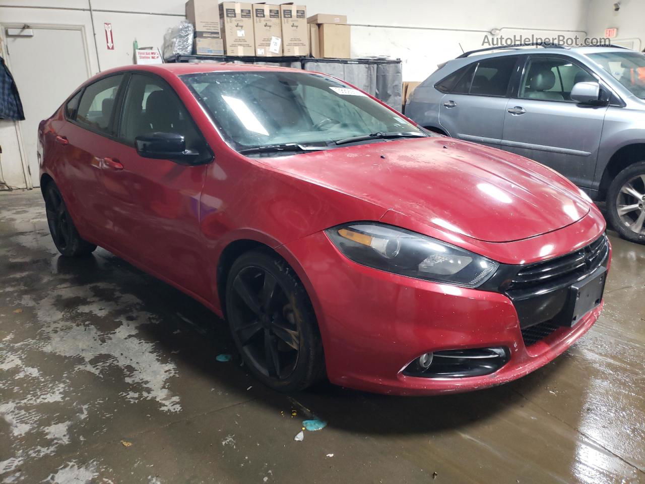 2015 Dodge Dart Sxt Red vin: 1C3CDFBBXFD410653