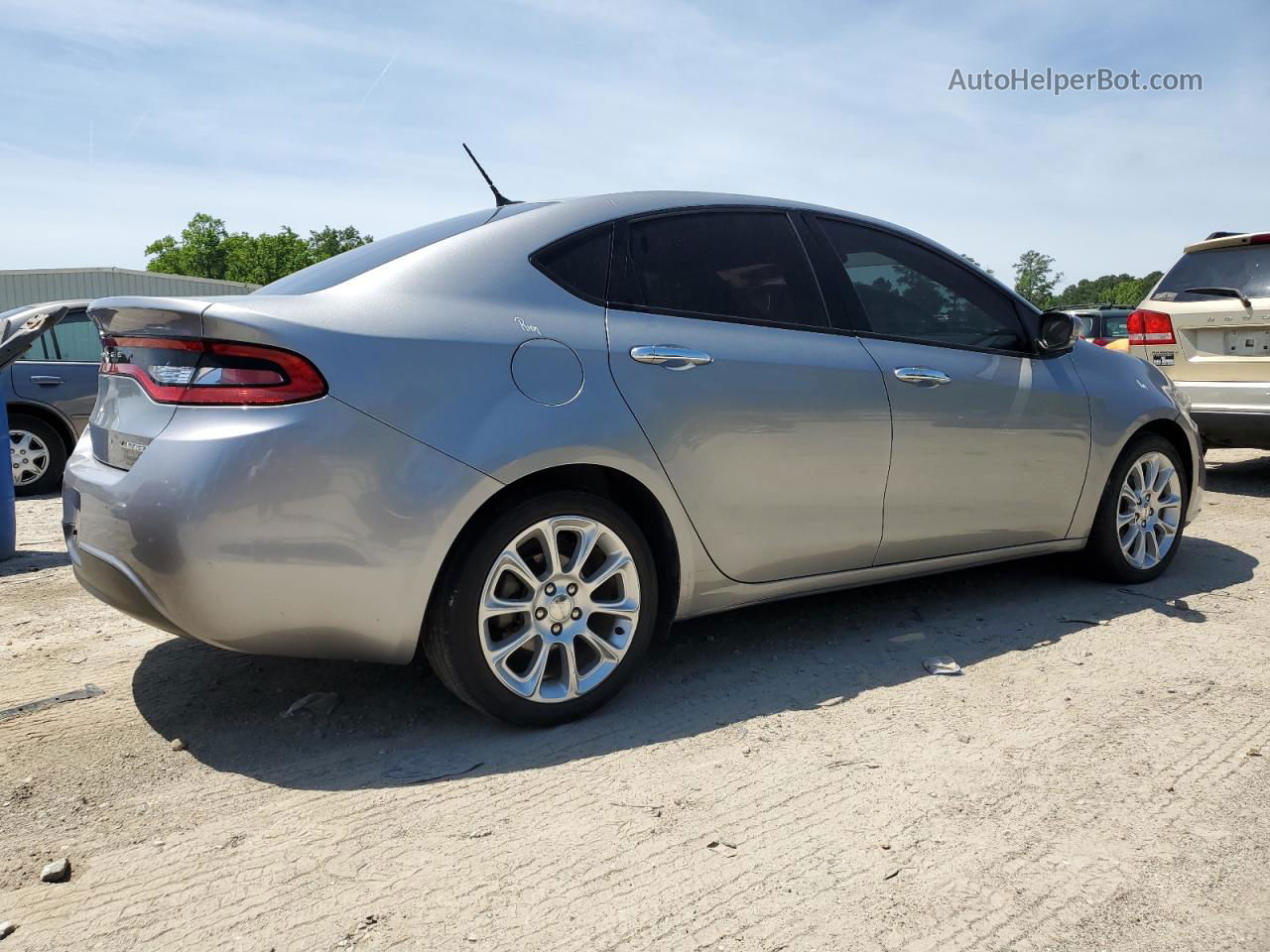 2015 Dodge Dart Limited Gray vin: 1C3CDFCB2FD205567