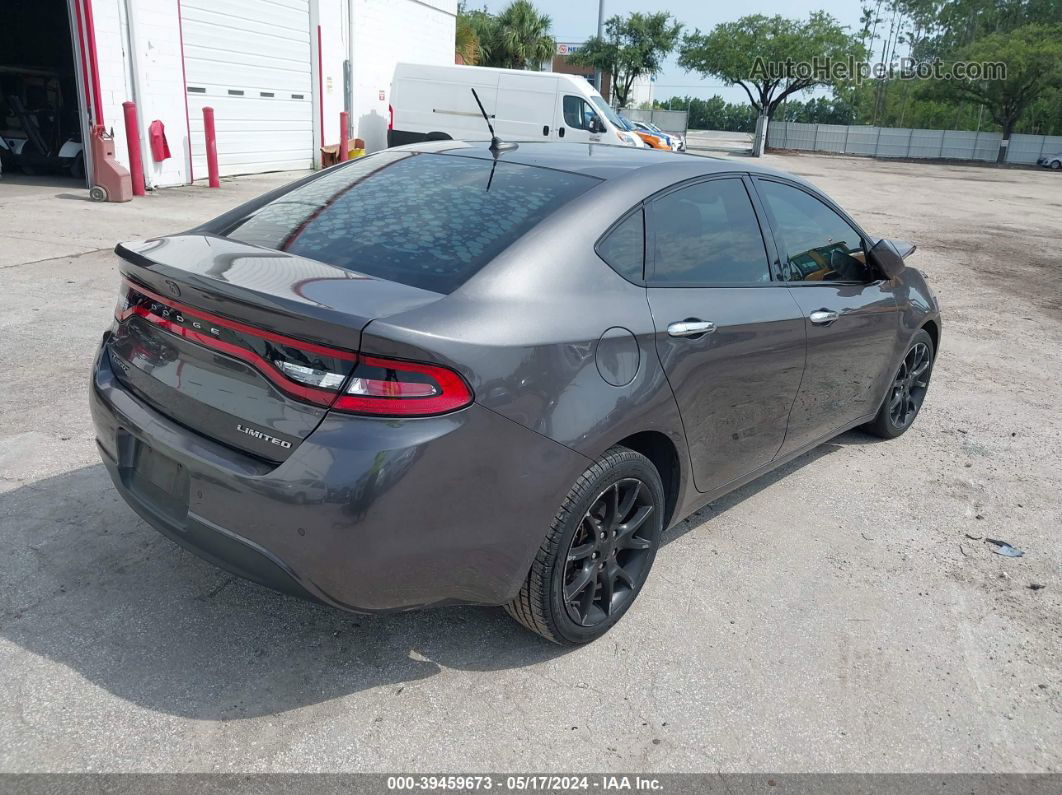 2015 Dodge Dart Limited Gray vin: 1C3CDFCB3FD166729