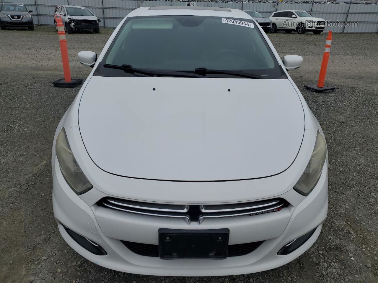 2015 Dodge Dart Limited Белый vin: 1C3CDFCB3FD362895