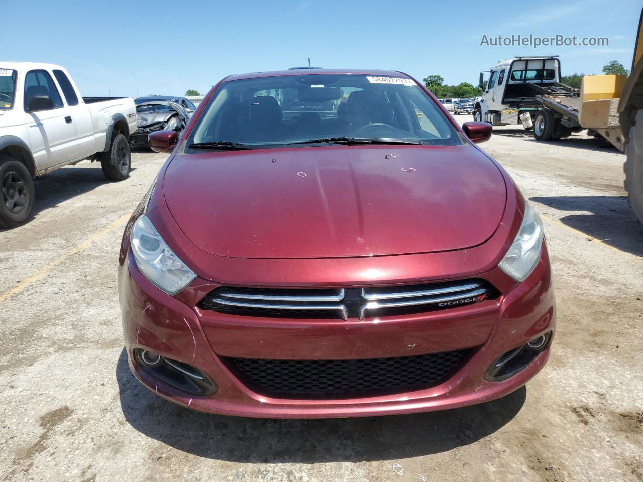 2015 Dodge Dart Limited Maroon vin: 1C3CDFCB6FD241908