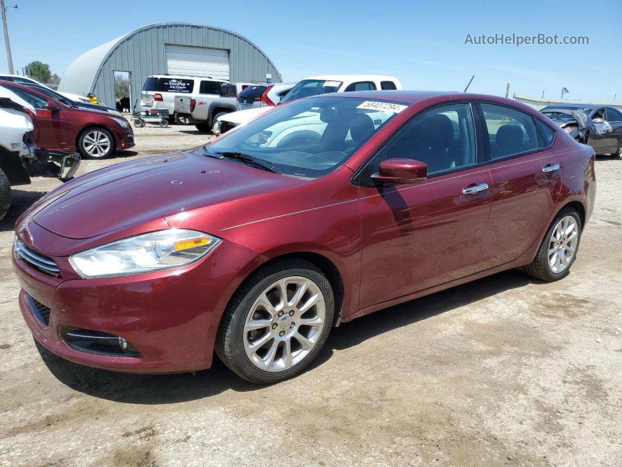 2015 Dodge Dart Limited Maroon vin: 1C3CDFCB6FD241908