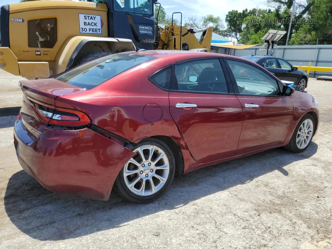 2015 Dodge Dart Limited Maroon vin: 1C3CDFCB6FD241908