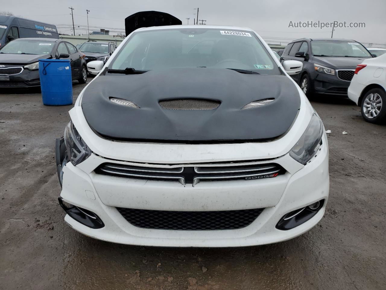 2015 Dodge Dart Limited White vin: 1C3CDFCB6FD243576