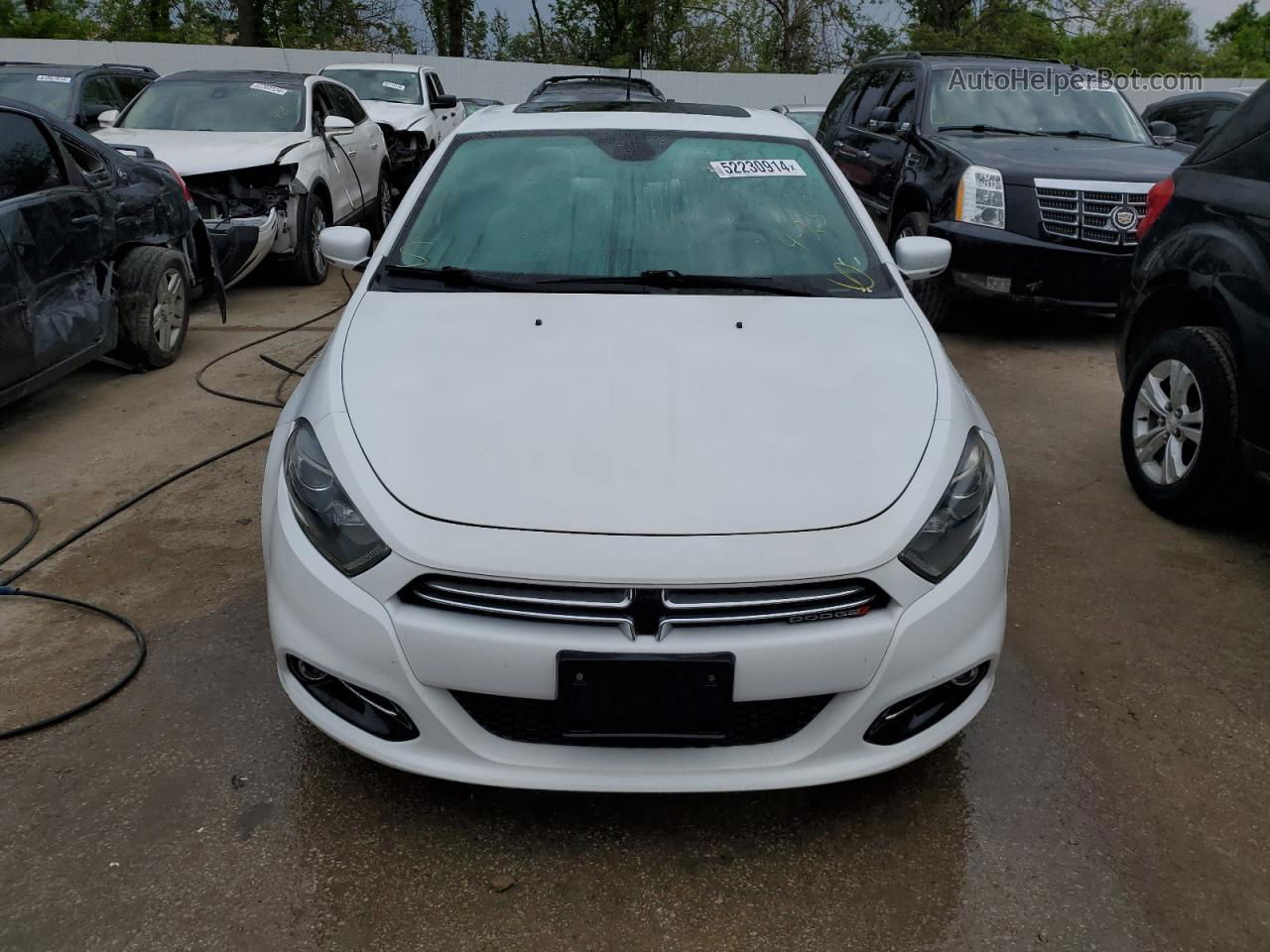 2015 Dodge Dart Limited Белый vin: 1C3CDFCB7FD131885