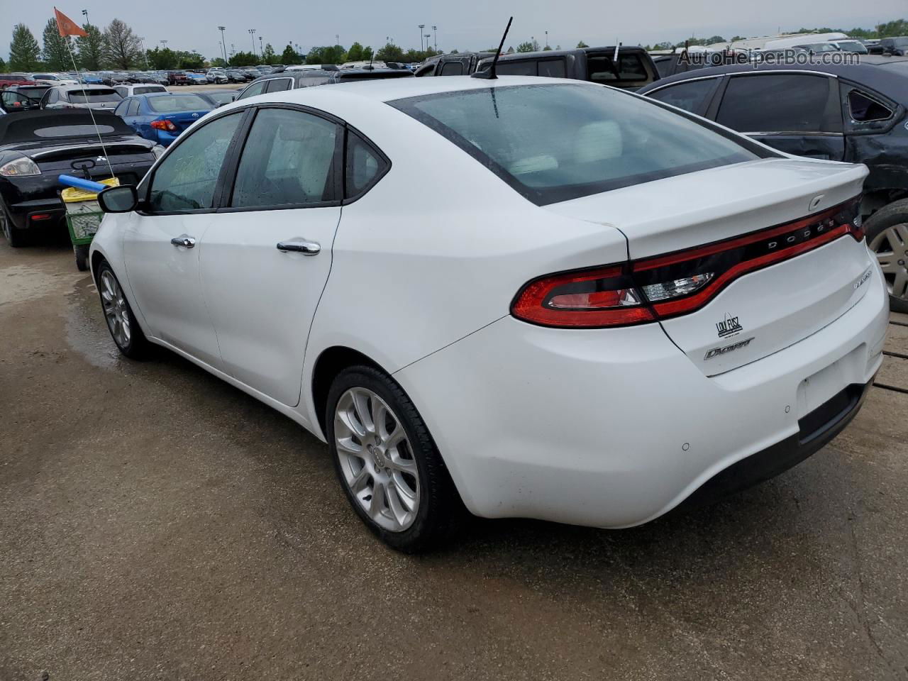 2015 Dodge Dart Limited White vin: 1C3CDFCB7FD131885