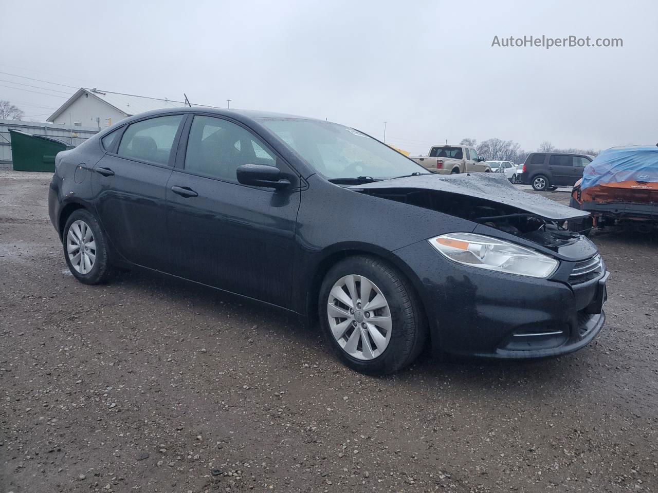 2015 Dodge Dart Se Aero Черный vin: 1C3CDFDH3FD345923